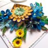 PXL_20250105_074539266 Blue Quilled Flowers In Envelope Greeting Card