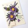 Sparkling Purple Themed Quilled Flowers Birthday Card image Sparkling Purple Themed Quilled Flowers Birthday Card image