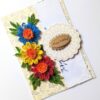 Sparkling Quilled Flowers Birthday Greeting Card -D8 image