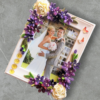 Purple Themed Quilled Photo Frame Purple Themed Quilled Photo Frame