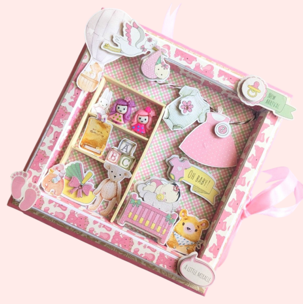 Sparkling Baby Girl Scrapbook image