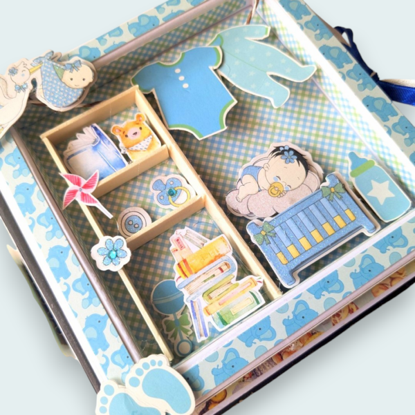 Sparkling Baby Boy Scrapbook image