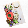 Sparkling Pinks Quilled Flowers Card