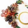 PXL_20250223_053942809 Orange Quilled Flowers Corner Greeting Card