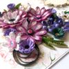 Purple Themed Quilled Flowers Greeting Card image Purple Themed Quilled Flowers Greeting Card image