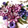Purple Themed Quilled Flowers Greeting Card image Purple Themed Quilled Flowers Greeting Card image