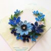 PXL_20250323_095306825 Blue Themed Quilled Flowers Greeting Card