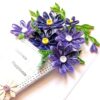 Purple Themed Quilled Flowers Greeting Card image