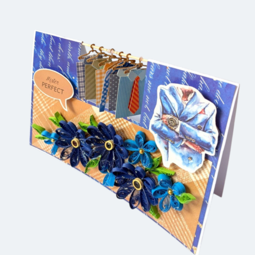Men shirt miniature hanging Handmade card