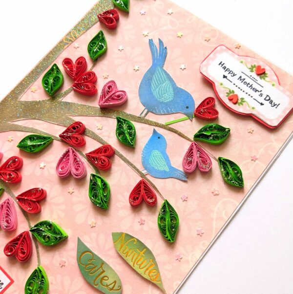 Sparkling Tree Quilled Mothers Day Greeting Card image