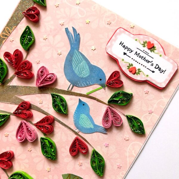 Sparkling Tree Quilled Mothers Day Greeting Card image