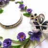 PXL_20250503_102618907 Purple Quilled Flowers Corner Greeting Card
