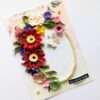 PXL_20250503_102659826 Red Quilled Flowers Corner Greeting Card