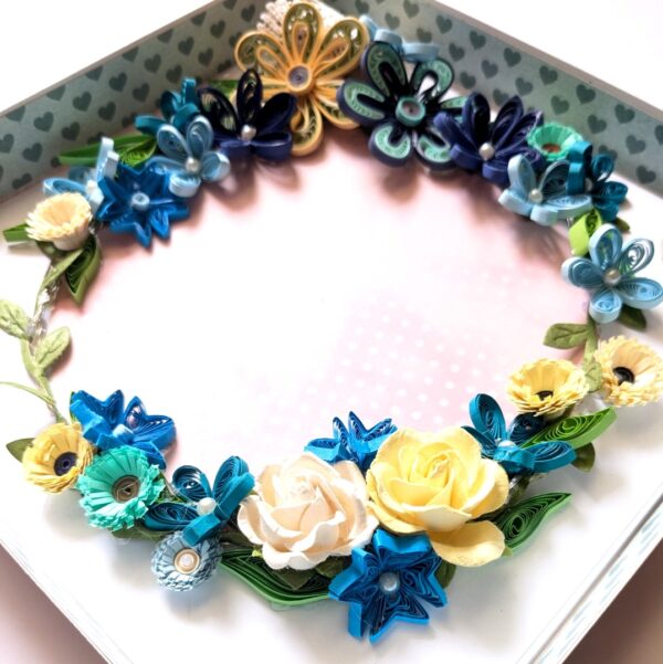 PXL_20250517_074806367 Blues Quilled Greeting card with Light and Box