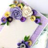 Purple Quilled Greeting card with Light and Box