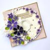 PXL_20250923_123927062 Quilled Purple Flowers In Box Greeting Card