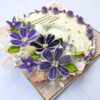 PXL_20250923_123933953 Quilled Purple Flowers In Box Greeting Card