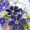 PXL_20250923_123947133 Quilled Purple Flowers In Box Greeting Card