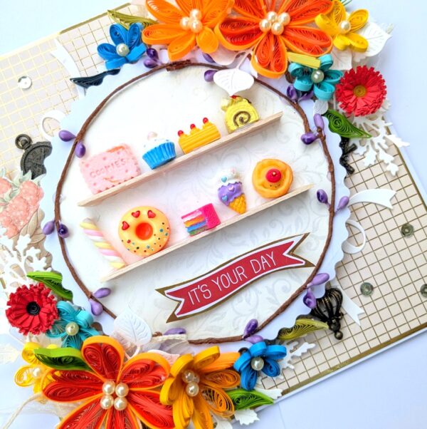 Candyland Miniature Dessert Birthday Card
