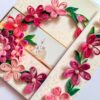 PXL_20251115_071322318 Pinks Quilled Mini Scrapbook Greeting Card