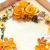 Yellows Quilled Greeting card with Light and Box