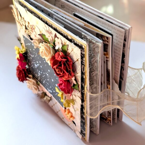 PXL_20251115_072339277.PORTRAIT Sparkling Flowers Love Pop up Scrapbook with Lights