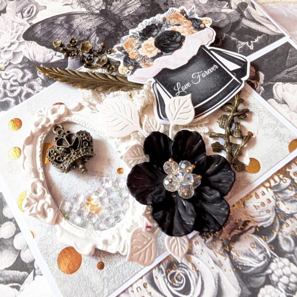 PXL_20251115_073006915 Sparkling Flowers Love Pop up Scrapbook with Lights
