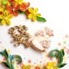 Yellow Orange Quilled Birthday Greeting Card image Yellow Orange Quilled Birthday Greeting Card image