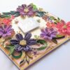 PXL_20260502_094229770 Sparkling Pink Purple Quilled Flowers Card