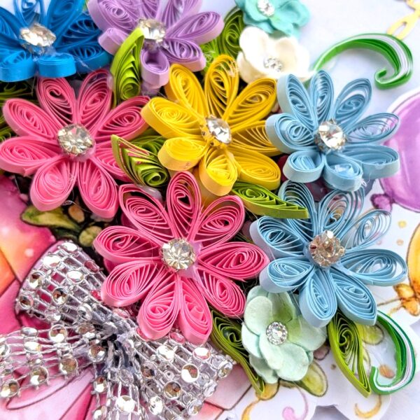 PXL_20260617_130512689 Multi Quill Flowers In Gift box Greeting Card