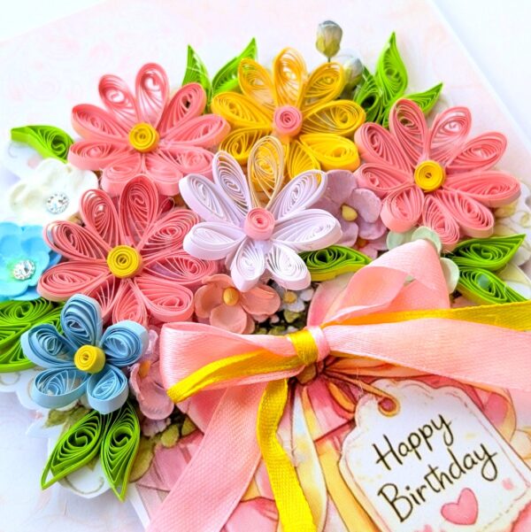 PXL_20260617_130627165 Pinks Quilled flowers in gift box greeting card