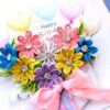 Quilled Flowers In Gift box Greeting Card