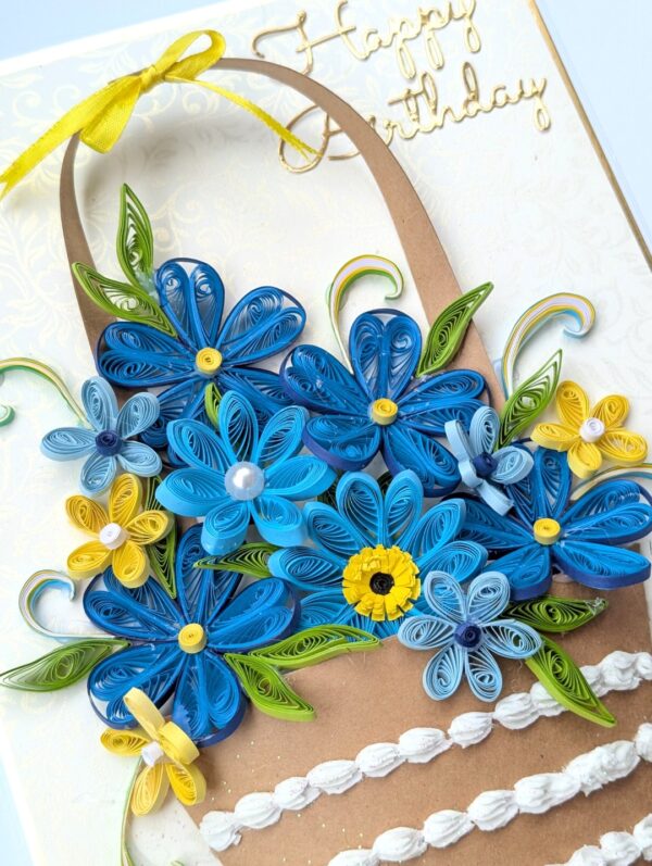 PXL_20260621_125249764 A4 size Blue Quilled Greeting Card