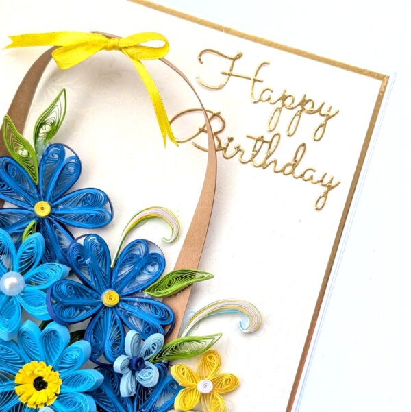PXL_20260621_125310168 A4 size Blue Quilled Greeting Card