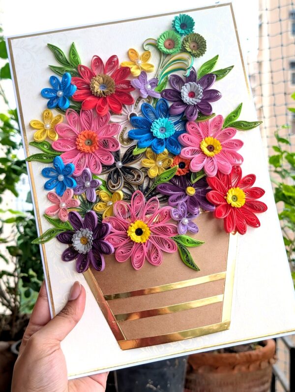 PXL_20260621_125656945 A4 size Multicolor Quilled Greeting Card