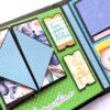 Handmade Birthday colorful quote scrapbook