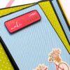 Handmade Birthday colorful quote scrapbook