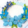 PXL_20260719_065027726 Blue Themed Quilled Flowers Greeting Card