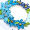 PXL_20260719_065053320 Blue Themed Quilled Flowers Greeting Card
