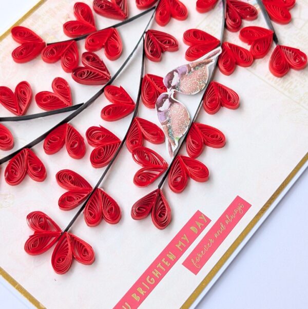 PXL_20260719_065215696 Quilled hearts and Love Birds Greeting card