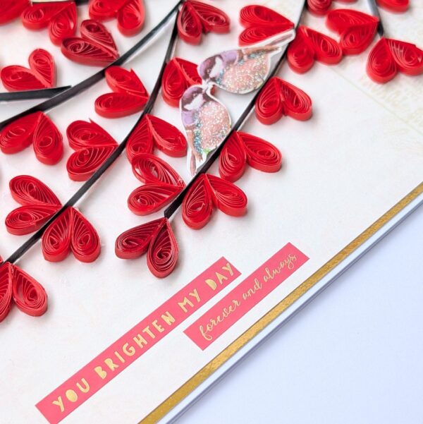 PXL_20260719_065221104 Quilled hearts and Love Birds Greeting card