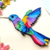 PXL_20260801_044954517 Quilled Bird with flowers A4 greeting card