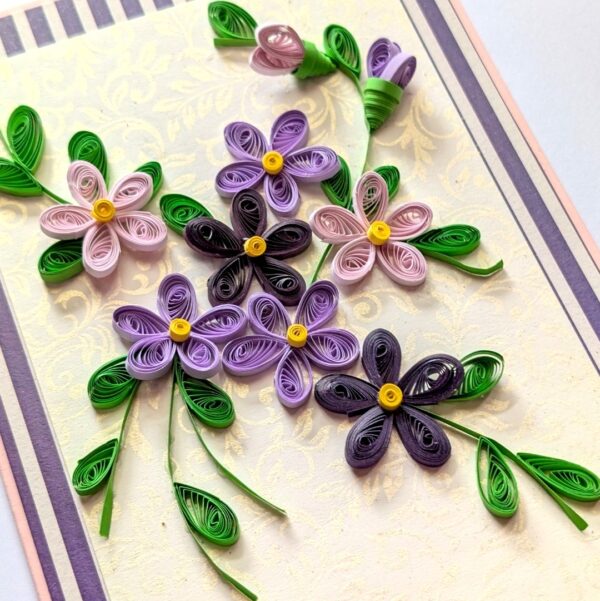 PXL_20260913_095547694 Assorted Purple quilled flowers greeting card