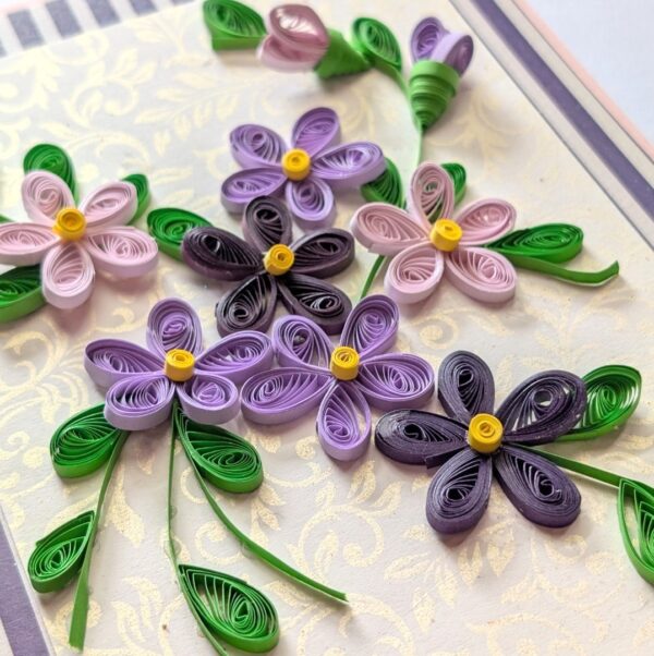 PXL_20260913_095550693 Assorted Purple quilled flowers greeting card