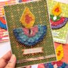 Quilled Diwali mini cards - Pack of 5 assorted