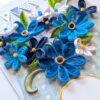 PXL_20260913_102634872 Blue Themed Quilled Flowers Greeting Card