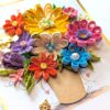 PXL_20260913_102655803 Multicolored Quilled flowers greeting card