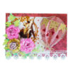 Romantic 3d Paper Hot Air Balloon with Handmade Roses Greeting Card image Romantic 3d Paper Hot Air Balloon with Handmade Roses Greeting Card image