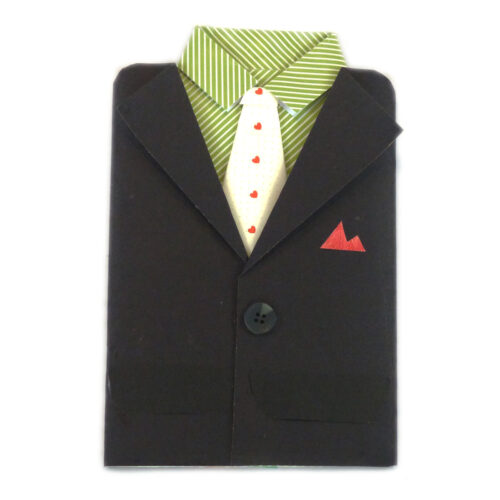 Suit Themed Male Handmade Greeting Card image