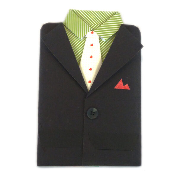 Suit Themed Male Handmade Greeting Card image